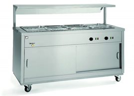 Parry Hot121-2BM Hot Cupboard With 1-2 Bain Marie Top